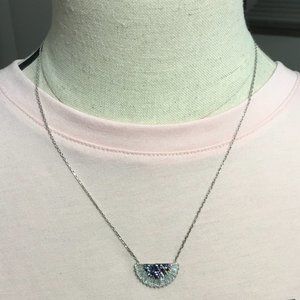 NWT Semicircle Sterling Silver Necklace
